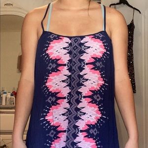 Aeropostale blue and pink sundress